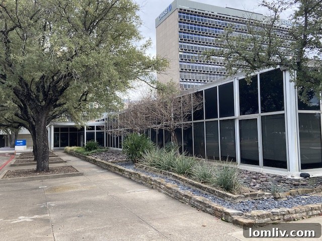Braniff Airways signage at Exchange Park