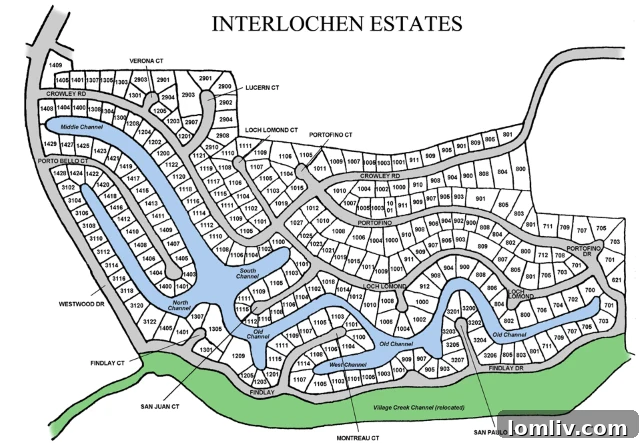Map of Interlochen Holiday Lights route in Arlington, Texas