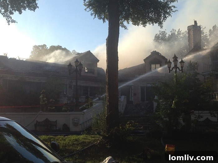 Grandwick, a historic East Dallas home, consumed by a devastating fire.