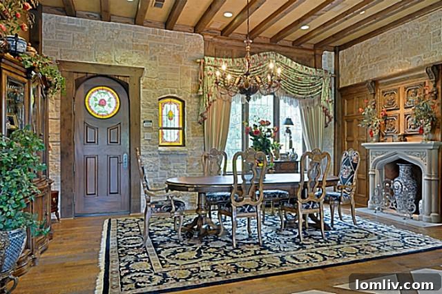 St Andrews Court Plano Fireplace Interior Detail