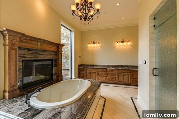 Watauga Bluffview Dallas Fireplace Interior Design