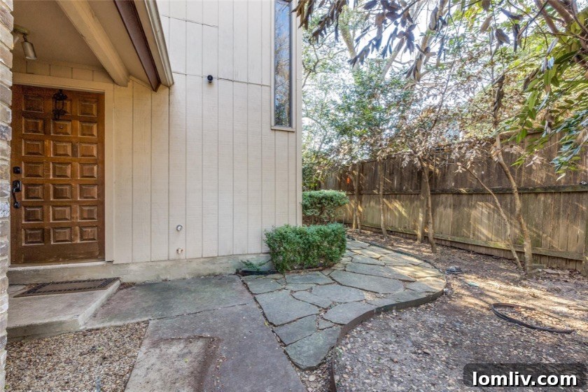 Interior shot revealing soaring wood-paneled ceilings in a Merriman Park townhome