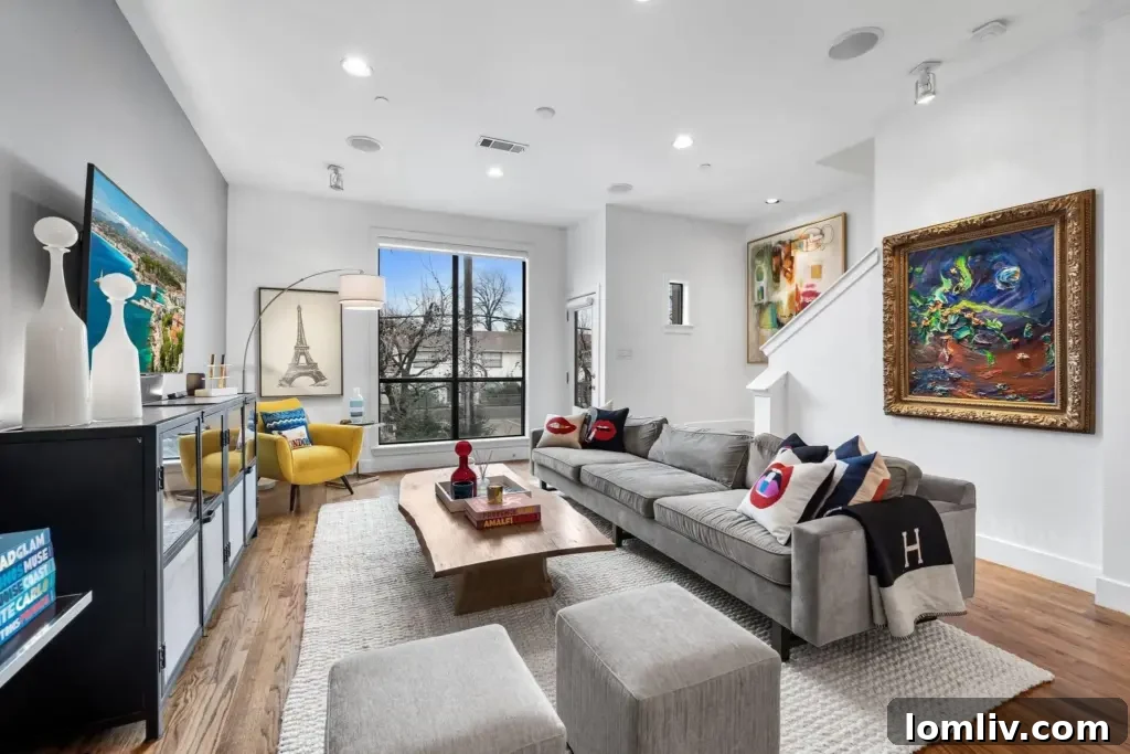 Exquisite Details Distinguish This Oak Lawn Townhome 2 Modern Dallas Townhome Exterior