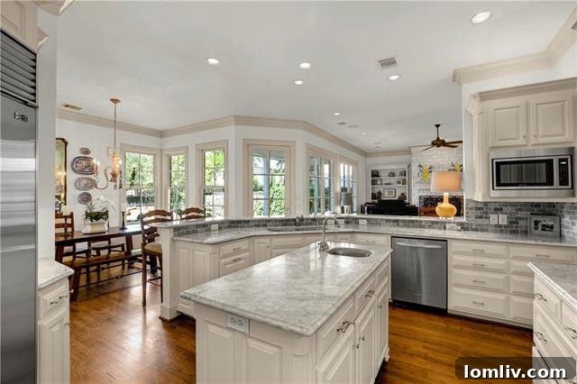 Charming breakfast nook overlooking the swimming pool and lush garden