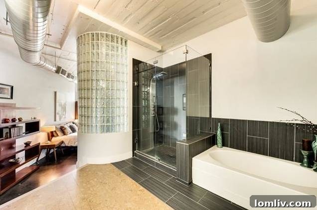 Inviting Bedroom Space in Modern Dallas Loft