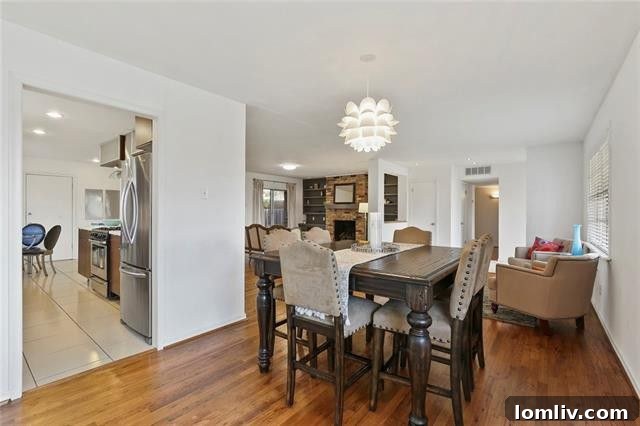 Secondary bathroom with original vanity and modern updates