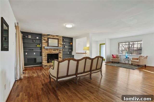 Spacious backyard with mature tree and patio