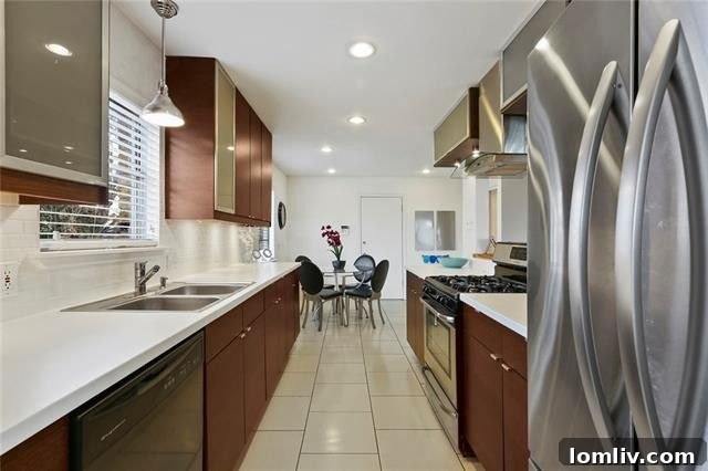 Back of the house and two-car garage