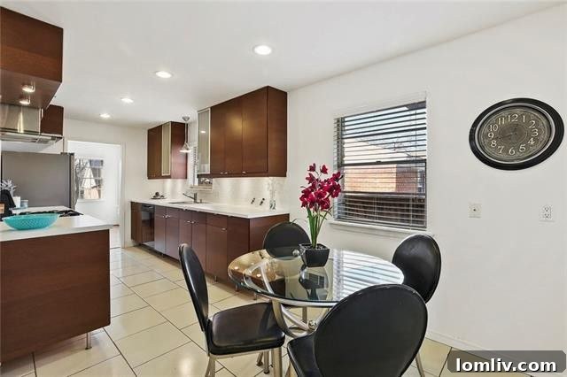 Living area with custom built-ins