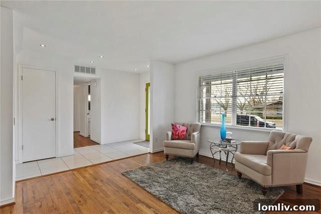 Utility room with space for full-size washer and dryer