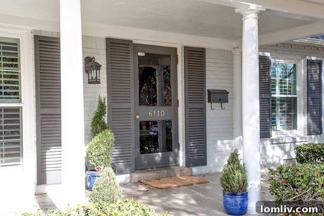 Inviting entrance of the spacious four-bedroom, four-bath home at 6110 Locke Avenue