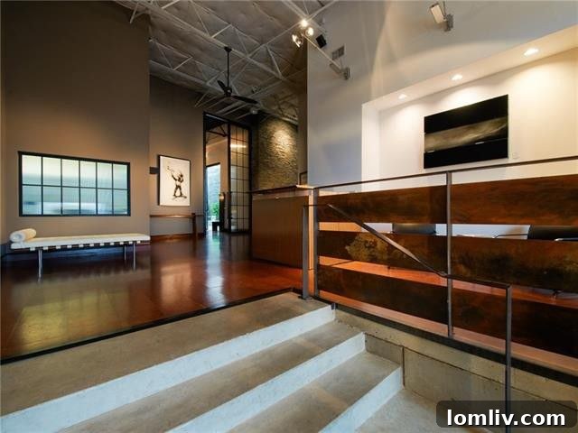 Design District's Premier Warehouse Residence: Private Waterfall and Panoramic City Views 4 2278 Monitor Street Interior Design