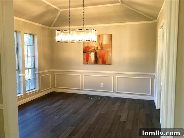 Inviting entryway and hallway showcasing the home's contemporary aesthetic and new bamboo flooring