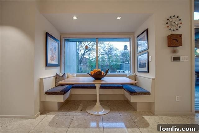 Stylish guest bathroom with contemporary fixtures and a nod to Mid-Century design