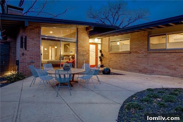 Interior view of the Arch Swank Mid-Century Modern home, focusing on living space