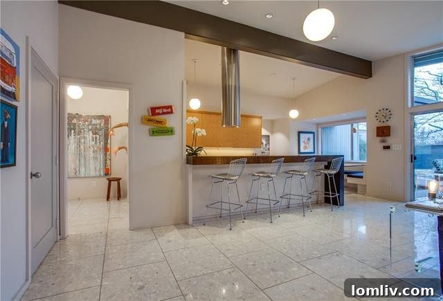 Modern kitchen with sleek cabinetry and high-end appliances