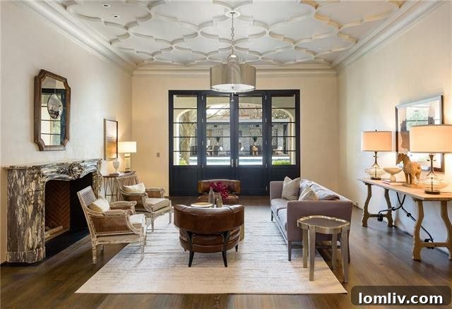 Exquisitely Staged Formal Living Room for Luxury Home Buyers