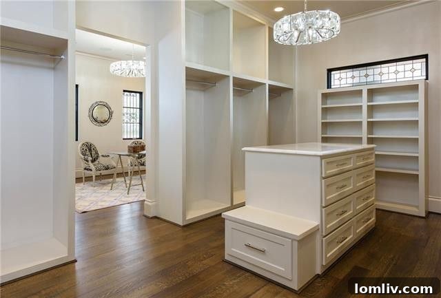 Staged Master Bathroom with Dual Vanities and Modern Fixtures
