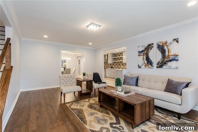 Modern Kitchen with Graphic Cement Tile Backsplash - 7519 Caillet St