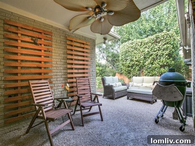 Merriman Park Masterpiece: Complete Living, Unmatched Price 11 Overview of the house from the backyard, showcasing the peaceful outdoor space