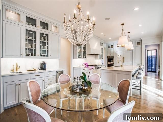 Preston Royal: Nolen Homes' Refined Transitional Style 16 Spacious Kitchen Island for Entertaining