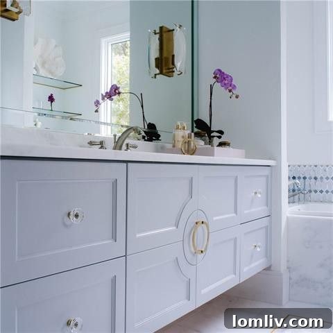 Preston Royal: Nolen Homes' Refined Transitional Style 22 Sophisticated Guest Bathroom