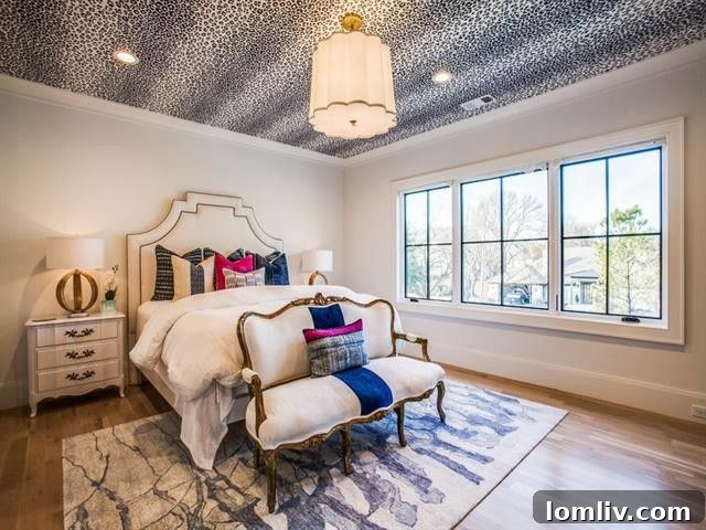 Preston Royal: Nolen Homes' Refined Transitional Style 25 Bold Ceiling Wallpaper Design