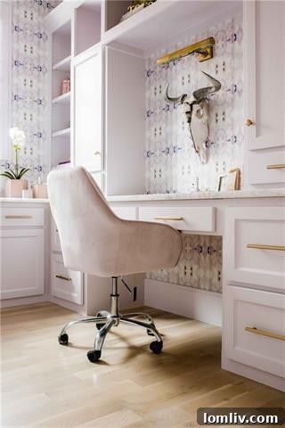 Preston Royal: Nolen Homes' Refined Transitional Style 31 Chic Bathroom Wallpaper