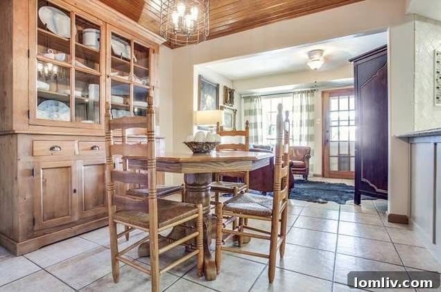 Inviting family room with fireplace and comfortable seating.