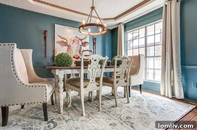 Spacious hallway connecting living areas, showing continuity of design.
