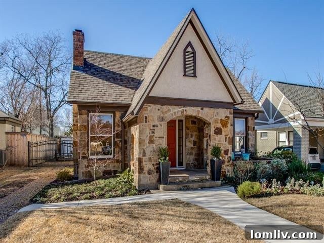 Full exterior view from the backyard, highlighting the home’s charm