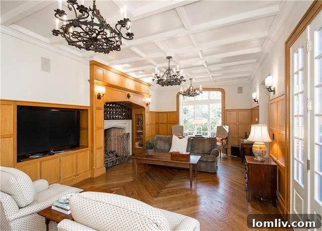 Elegant Entry Hall with Leaded Windows and Woodwork