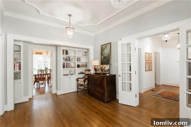 Another View of the Elegant Study with Desk Area