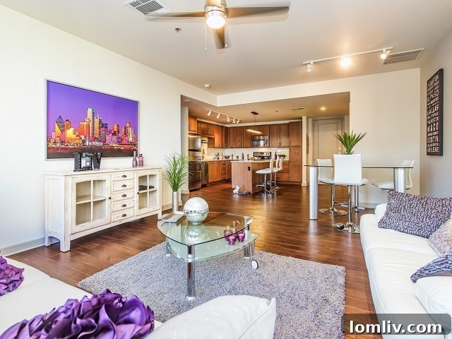 Weight training section of the LTV Tower Apartments gym with free weights.