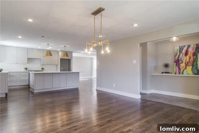 2441 Wildoak Drive East Dallas Home Kitchen Island