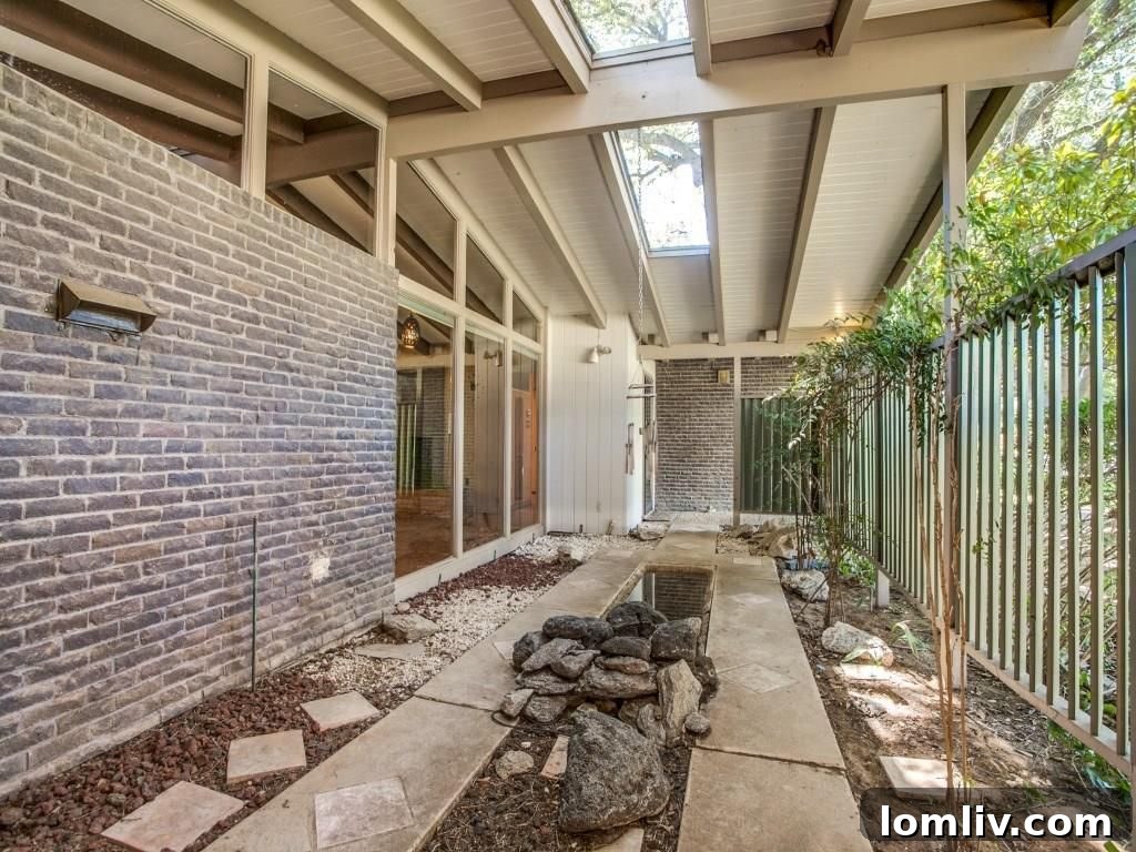 11412 Valleydale Drive - Serene Entry Courtyard