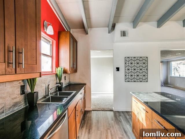 View from Kitchen to Living Area