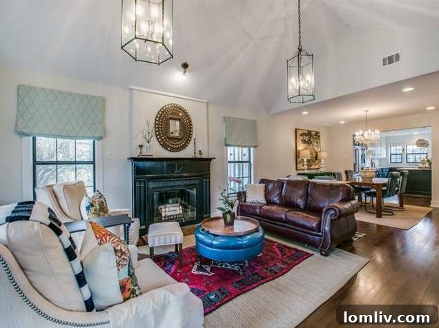 Bright and airy open concept living area showcasing contemporary finishes.