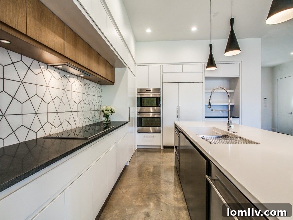 New Leaf Custom Homes Crafts Unrivaled Originality with Lakewood 5 Kitchen Island and Modern Appliances