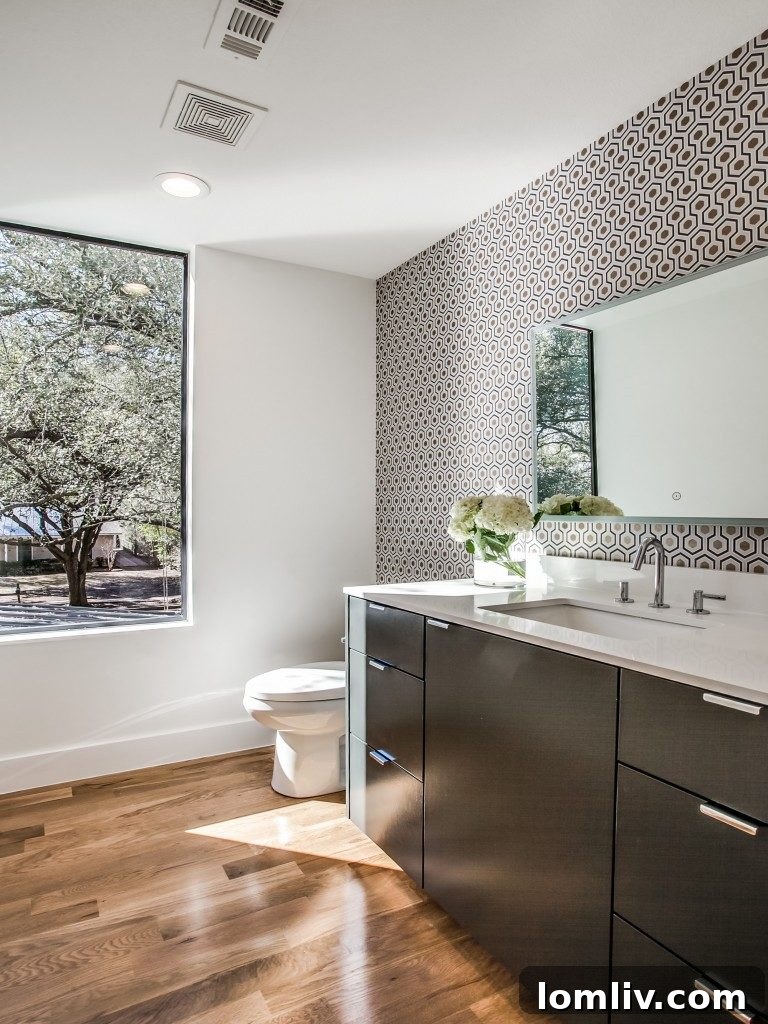 New Leaf Custom Homes Crafts Unrivaled Originality with Lakewood 9 Elegant Bathroom with Custom Tilework