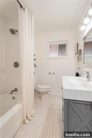 Stylish Master Bathroom with Barn Door