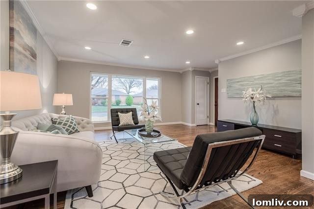 Bright Interior and Open Concept Living Area