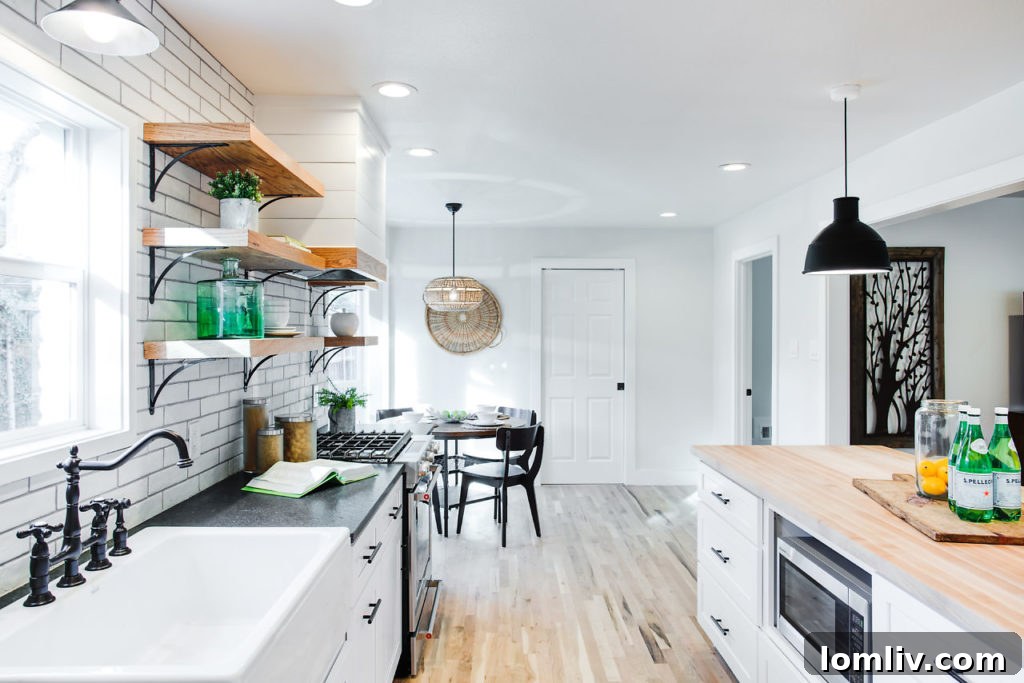 Stylish guest bathroom with unique vanity
