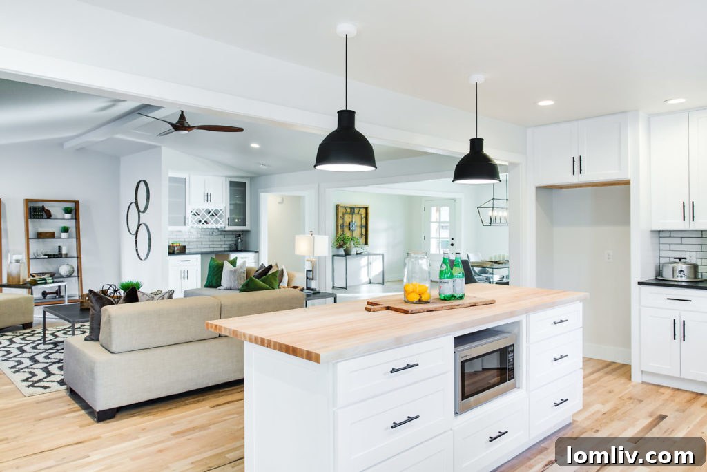 Walk-in shower with modern tile work