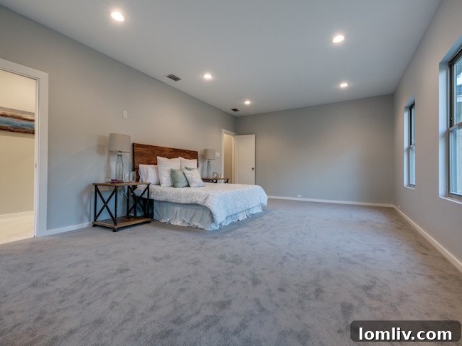 The lush, private backyard of 9606 Losa, perfect for relaxation and entertaining