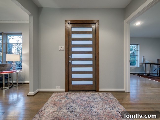 Front exterior view of 9606 Losa after extensive remodeling in Casa Linda Estates, Dallas