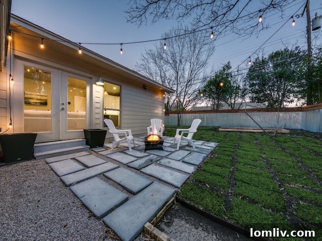 Twilight view of 9606 Losa, showcasing its inviting ambiance and security lighting