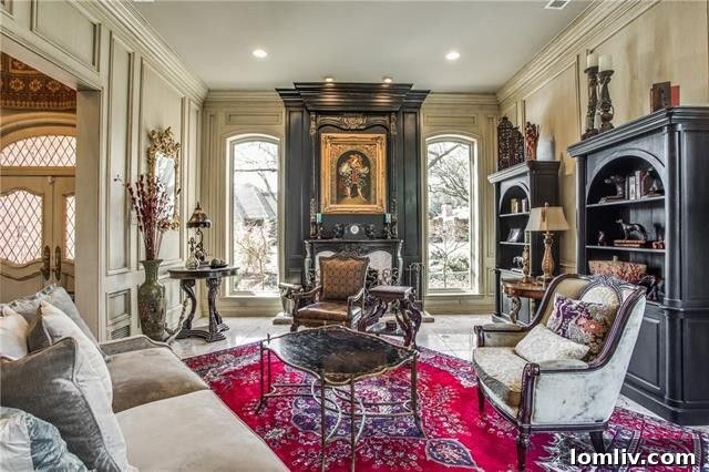 View of the open concept living space emphasizing flow and light