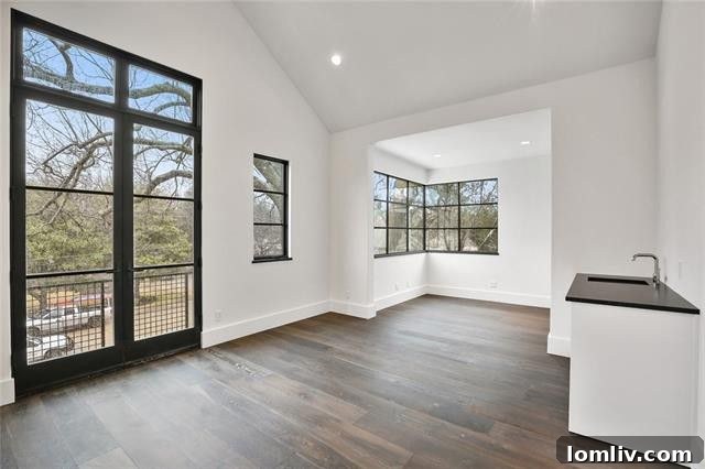 Wet bar area within the private upstairs office, enhancing functionality and comfort.
