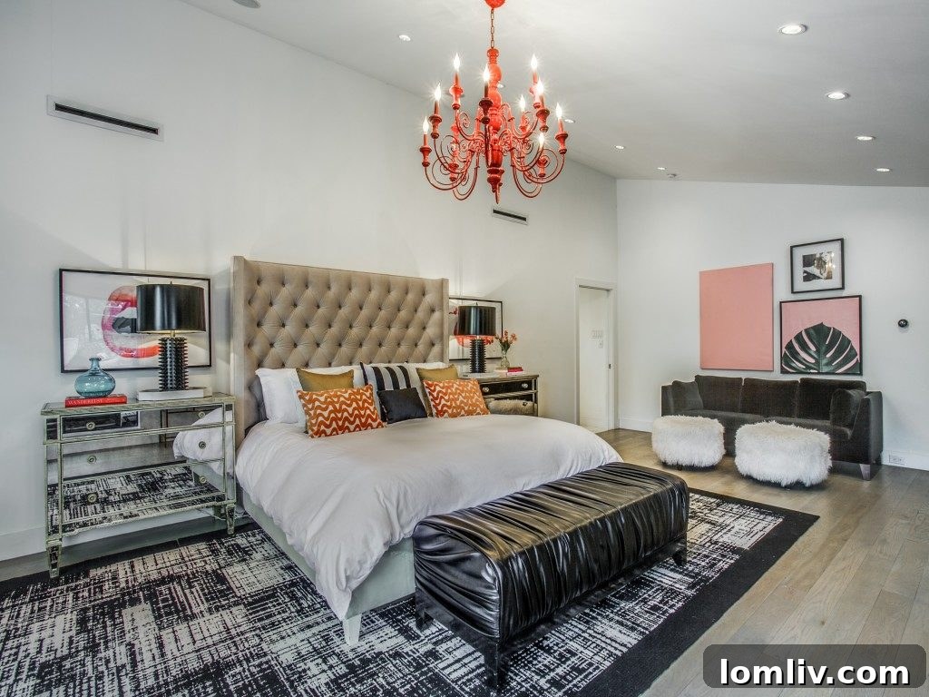 Luxurious master suite with modern amenities